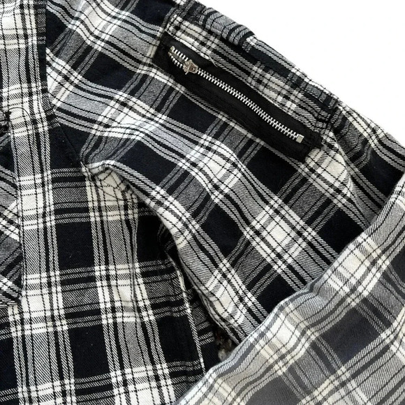 Carbon Black Ombré Plaid Button Down Shirt XL - Picture 3 of 7